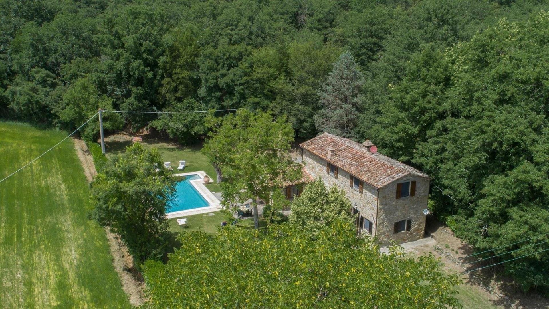 La Mita Villa Cortona Buitenkant foto